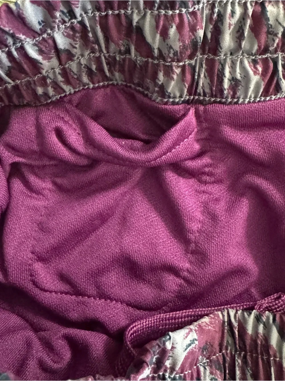Nike One Kids Girls Woven Shorts Dri-fit Purple Sz L Brief Lined
